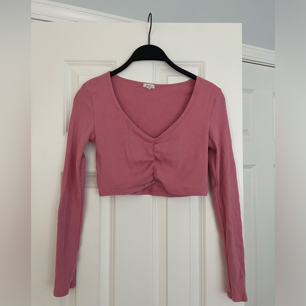 Cropped long sleeve top from Garage